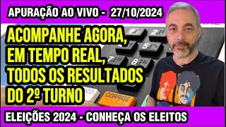 APURAÇÃO DE TODAS AS CIDADES DO 2º TURNO DAS ELEIÇÕES MUNICIPAIS 2024 [upl. by Anirehc]