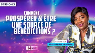 Comment prospérer et être une source de bénédictions Partie 2  Révérende Scholastique MBADINGA [upl. by Ahsitram]