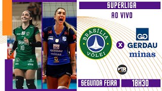 BRASÍLIA VÔLEI x GERDAU MINAS AO VIVO DIRETO DO SESI DE TAGUATINGA  SUPERLIGA DE VÔLEI [upl. by Darrow]