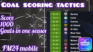 Score goals for fun  FM24 Mobile  FM TIPS [upl. by Connell]