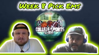 Week 8 Pick Em Show collegefootball  College SportsCast on The Real Fresh Channel Ep 70 [upl. by Alrats926]