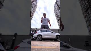 The giant almost crushed my car Please do not imitate the video effect Photography tutorial M [upl. by Nangem]