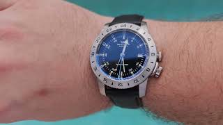 Glycine Airman Quartz GMT 40mm 2023 Model initial impressions [upl. by Lehplar951]