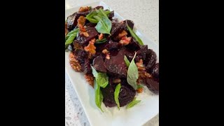 Beet and Walnut Salad [upl. by Mosa]