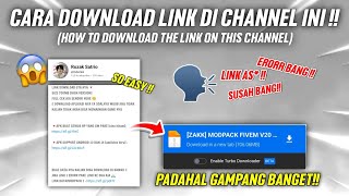 ‼️HOW TO DOWNLOAD LINKS ON THE ROZAK SATRIO CHANNEL  IT TURNS OUT TO BE VERY EASY [upl. by Ahcsim828]