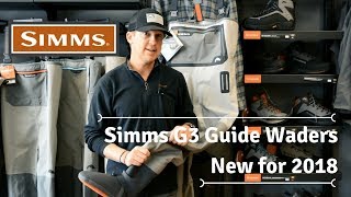 Simms G3 Guide Waders Review  New for 2018  Duranglers Fly Sho [upl. by Anirda]