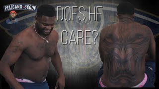 Zion Williamson FLEXES New Back Tattoo While He’s Nowhere Close To Returning From Injury [upl. by Yrrehc456]