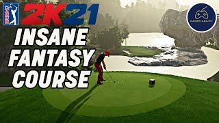 ULTIMATE CHALLENGE New Fantasy Course  PGA TOUR 2K21 [upl. by Yeltihw588]