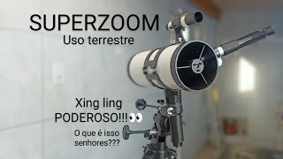 SUPERZOOM com Telescópio de 114mm Lelong 2060 Uso terrestre de alta potencia👀 [upl. by Yenalem809]