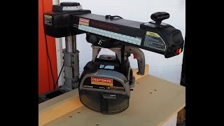 CRAFTSMAN PROFESSIONAL 10quot RADIAL ARM SAW DEMONSTRATION [upl. by Joey533]