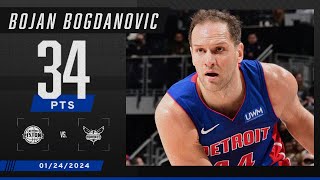 ADD ONE TO THE W COLUMN ✋ Bojan Bogdanovic WENT OFF vs the Hornets  NBA on ESPN [upl. by Feil638]