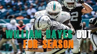 William Hayes Tears ACL Out for Season Miami Dolphins Fan Reaction [upl. by Maggie580]