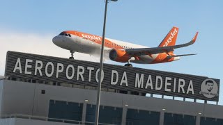 Como un rayo cuando el avión Airbus aterrizó en el aeropuerto de MADEIRA [upl. by Annoek]