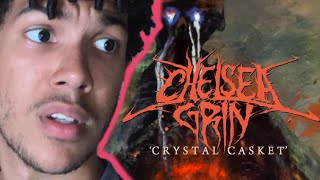 SUFFER IN HELL IS INSANE  Chelsea Grin  Crystal Casket ReactionReview [upl. by Ahsiekel]