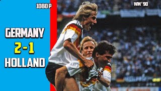 West Germany vs Netherlands 2  1 Second Round Exclusif Full Highlight World Cup 1990 HD [upl. by Direj192]