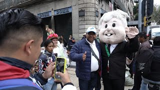 People gather outside Zocalo square ahead of Mexico president swearingin ceremony  AFP [upl. by Tarkany]