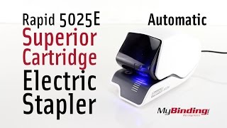 Rapid 5025E Superior Cartridge Electric Stapler [upl. by Akenet]