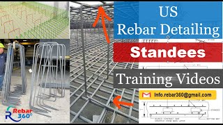 Standees Calculation  US  Rebar detailing  Rebar 360 [upl. by Mychael]