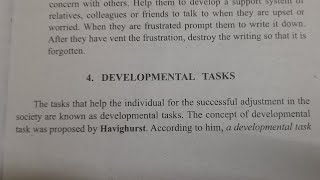 Developmental Tasks and Developmental Hazards phychology [upl. by Frankie979]