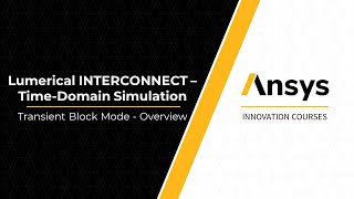 Signal Processing Basics in Ansys Lumerical INTERCONNECT — Lesson 2 Part 2 [upl. by Nohcim]