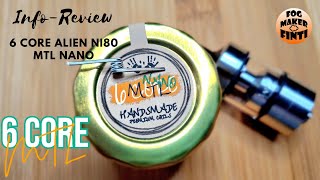 6 Core Alien Ni80 MTL Nano von Handsmade Premium Coils  Info Review [upl. by Marguerite]