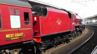 Jubilee Class 460 No 45699 Galatea On Loaded Test Run 5Z50  Carnforth and Lancaster 14th May 13 [upl. by Nitsoj779]