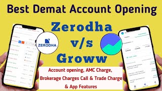 Zerodha Or Groww Which is Better  Zerodha vs Groww  Zerodha and Groww Comparison  onlinetech [upl. by Huntington]