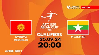 Kyrgyzstan  Myanmar  AFC U20 ASIAN CUP QUALIFIERS  GROUP «I» [upl. by Rosette944]