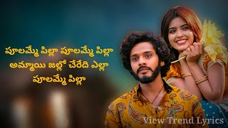 Poolamme Pilla  Lyrics Telugu  HanuMan  Prasanth Teja Sajja  Amritha  View Trend Lyrics [upl. by Sineray803]