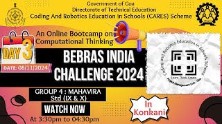 Day 3 Konkani  An Online Bootcamp on Computational Thinking [upl. by Aitnis]