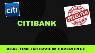 Citibank  REAL TIME INTERVIEW EXPERIENCE  Java Developer Citi Corp [upl. by Allimaj]