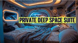 ✨ LUXURIOUS SPACESHIP SLEEPING QUARTERS 🚀  SLEEP IN DEEP SPACE 🌌  LONG TRAVEL IN COZY BEDROOM 🛏️ [upl. by Einwahr]