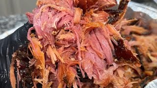 Pulled Ham on the Pellet Grill  Smoking a Ham like a Pork Butt 🔥🔥 [upl. by Lavena388]