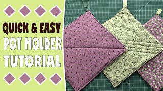 Quick amp Easy Pot Holder Tutorial [upl. by Ute]