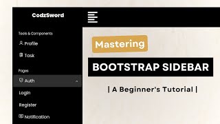 Sidebar Menu Using Bootstrap 5  Bootstrap 5 Sidebar [upl. by Yot]