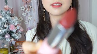 ASMR Doing Your Holiday Makeup 🎄🎁 Makeup Artist [upl. by Etnuahs]