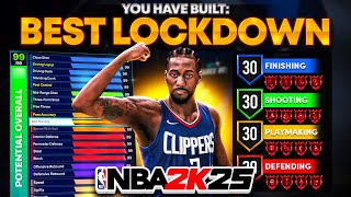 NEW BEST LOCKDOWN BUILD IN NBA 2K25 99 STEAL  99 PERIMETER DEFENSE best build 2k25 [upl. by Adnale]