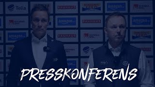 Presskonferens Leksands IF  Frölunda HC [upl. by Cocke]