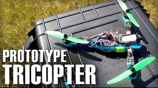 Prototype Mini Tricopter Test Flight  Test Pilot Thomas [upl. by Currey]