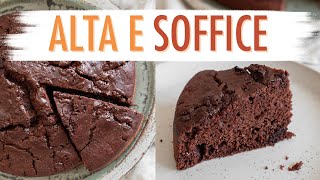 SOFFICISSIMA TORTA AL CIOCCOLATO FONDENTE  RICETTA DEFINITIVA SENZA UOVA E SENZA LATTE Elefanteveg [upl. by Llekim923]