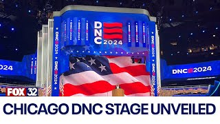 Stage revealed for 2024 Democratic National Convention in Chicago [upl. by Ecirtemed]