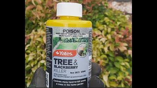 Cutting Down And Killing Stem and RootsTree amp Blackberry Killer By YATES [upl. by Naujal]