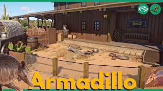 Building an Armadillo Habitat at a Train Station 🚂 Planet Zoo [upl. by Gustie]