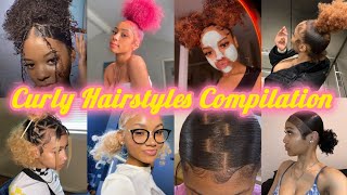 Natural Curly Hairstyles Compilation 💞 Viral Curly hair tiktoks [upl. by Alexandra95]