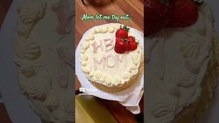 EASY RECIPE CHIFFON CAKE ❤️everyones baking happybirthday shortvideoviral birthday foodie [upl. by Aliza]