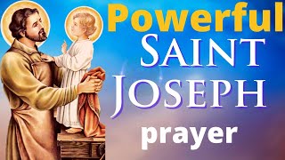 Powerful prayer to Saint Joseph  for a Miracle [upl. by Eelac]