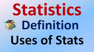 Statistics  Definitions  Parts and Uses of Statistics  Math [upl. by Daiz]