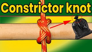 Constrictor knot  Beginner knot tying tutorial [upl. by Ahsuatan]