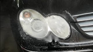 Mercedes Benz Xenon Headlight Cleaner [upl. by Sabsay]