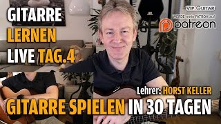 Gitarre Lernen Tag4  Gitarre spielen in 30 Lerntagen  Einsteigerkurs  Horst Keller [upl. by Cordelie]